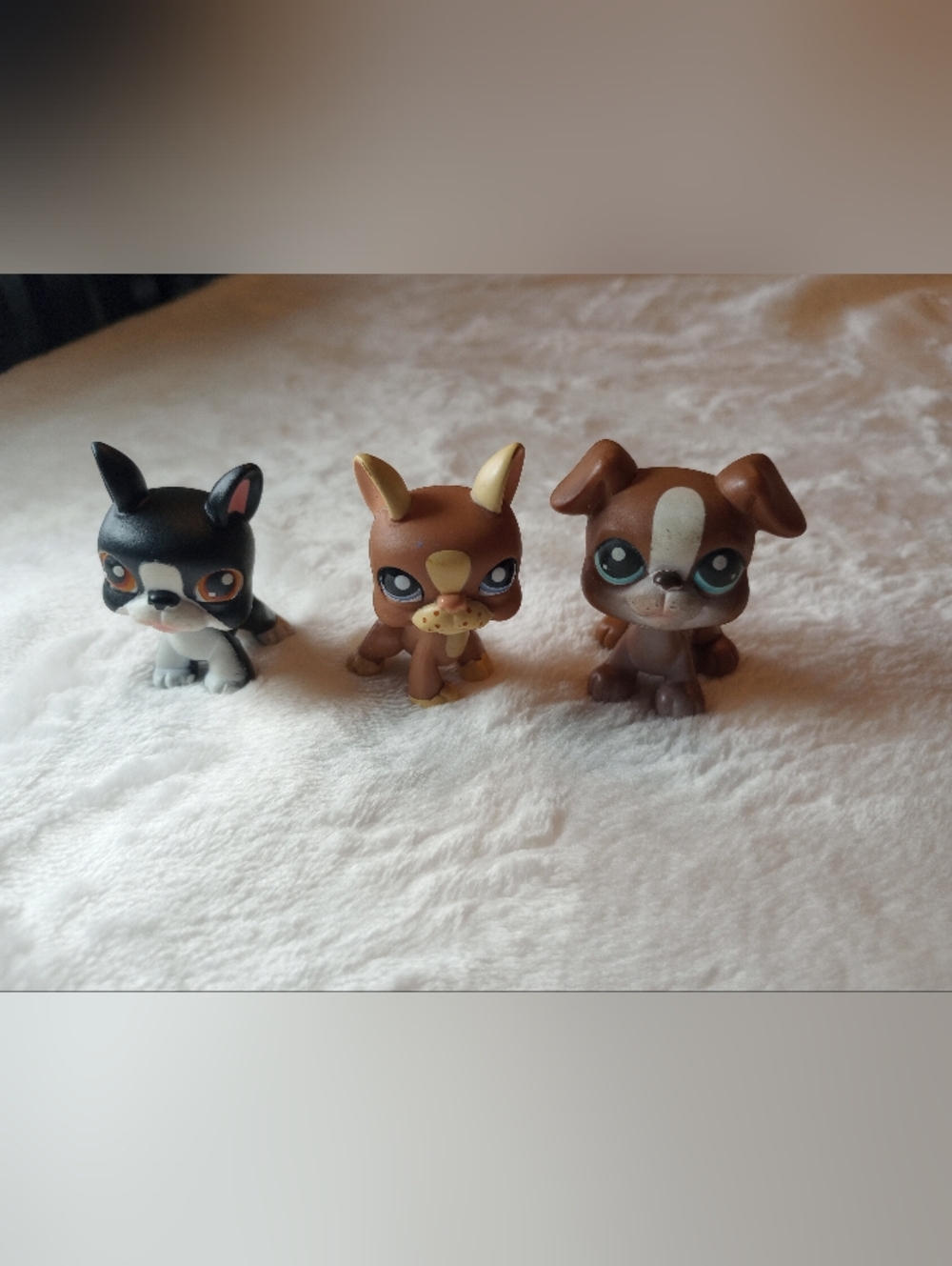 Littlest Pet Shop 63 Boston Terrier 1789 Boxer Dog 83 LPS Hasbro Y2k Miniatures